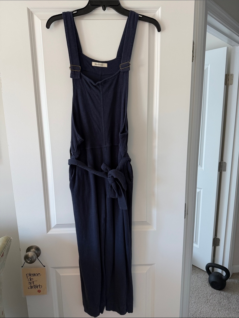 Navy Tie-Waist Jumpsuit